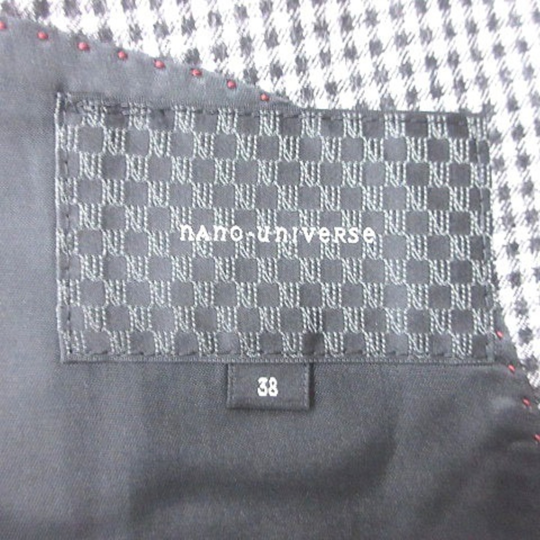 nano・universe(ナノユニバース)のナノユニバース テーラードジャケット ギンガムチェック ウール 総裏地 38 メンズのジャケット/アウター(テーラードジャケット)の商品写真