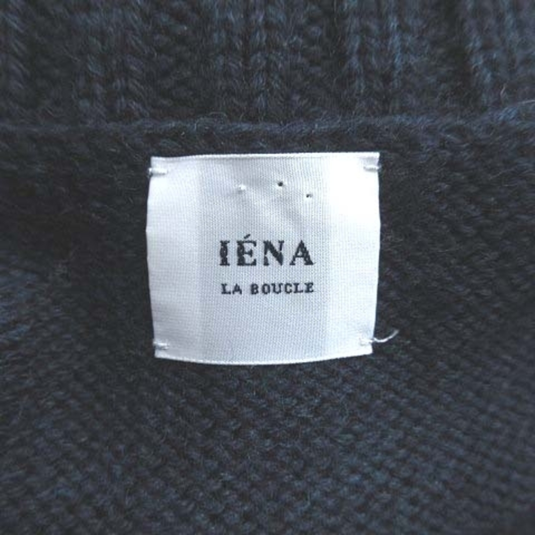 IENA(イエナ)のイエナ ニット セーター 長袖 ドロップショルダー Vネック ウール 切替 紺 レディースのトップス(ニット/セーター)の商品写真