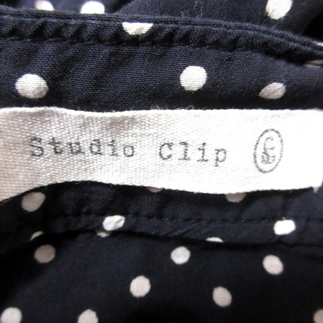 STUDIO CLIP(スタディオクリップ)のスタディオクリップ Studio Clip チュニック 長袖 ドット 紺  レディースのトップス(チュニック)の商品写真