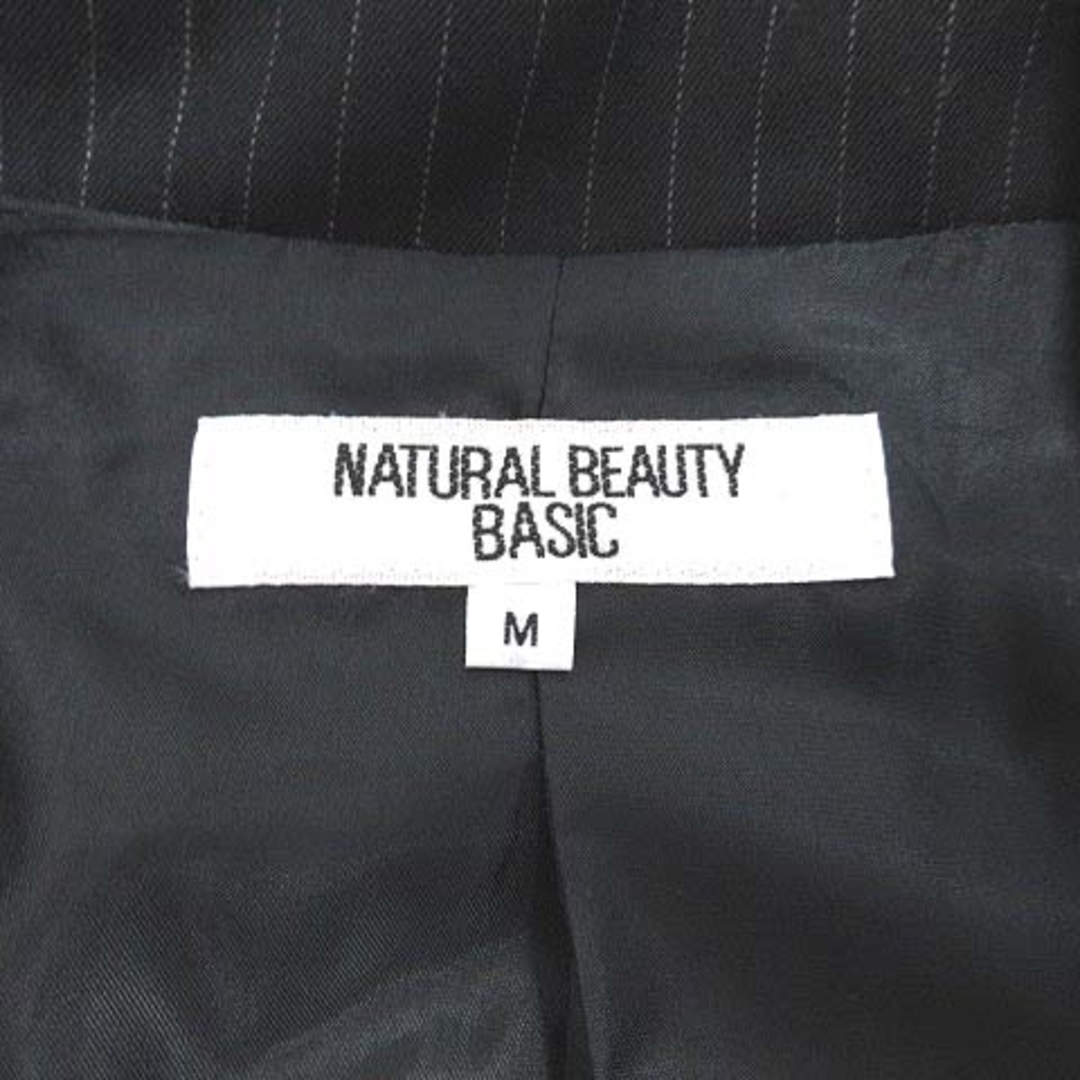 NATURAL BEAUTY BASIC(ナチュラルビューティーベーシック)のナチュラルビューティーベーシック テーラードジャケット 総裏地 ウール M 黒 レディースのジャケット/アウター(その他)の商品写真