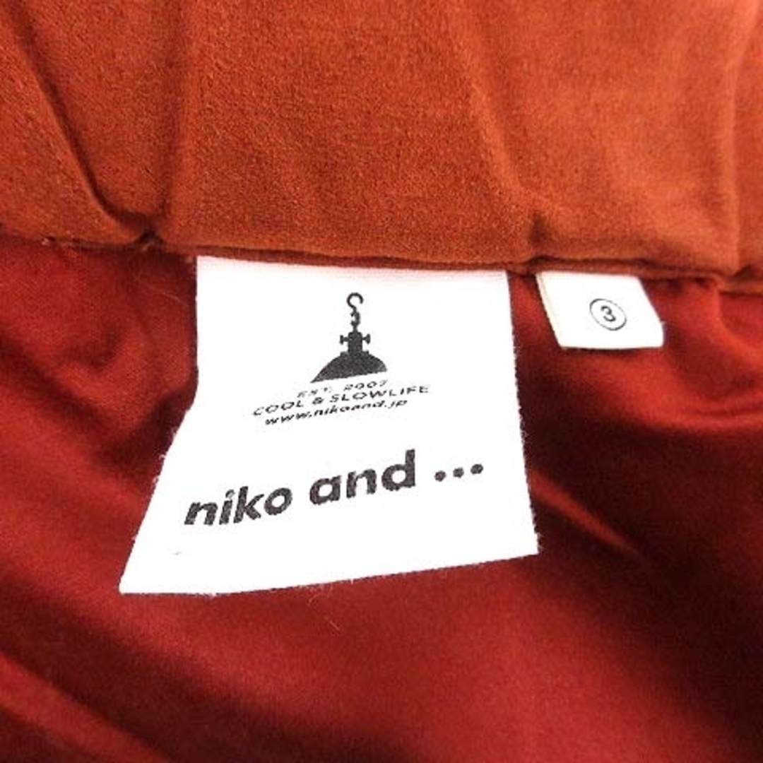 niko and...(ニコアンド)のNiko and.. フレアスカート ロング フェイクスエード 3 茶 ブラウン レディースのスカート(ロングスカート)の商品写真