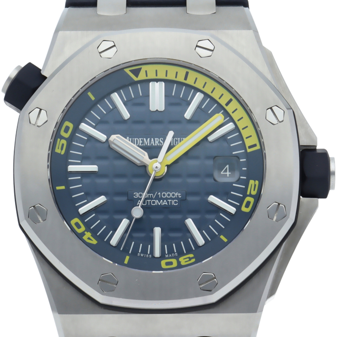 AUDEMARS PIGUET(オーデマピゲ)のオーデマ ピゲ ロイヤルオーク オフショア ダイバー ブティック限定 Royal Oak Offshore Diver 15710ST.OO.A027CA.01 箱 保証書 バンド SS/ラバー メンズ時計 ブラック 美品 【中古】 メンズの時計(その他)の商品写真