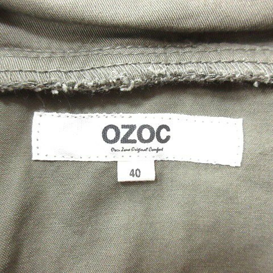 OZOC(オゾック)のオゾック OZOC ジャケット ブルゾン 40 緑 カーキ /MN ■MO レディースのジャケット/アウター(ブルゾン)の商品写真