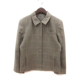 ダックス(DAKS)のダックス ジャケット ウール 格子柄 総裏地 長袖 茶 ベージュ ■MO(その他)