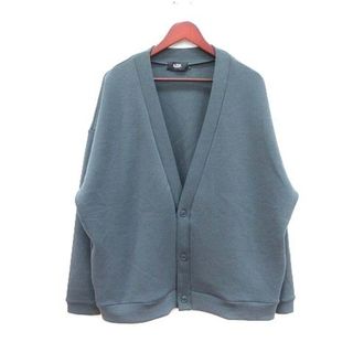 アズールバイマウジー(AZUL by moussy)のアズールバイマウジー カーディガン ダンボールニット 長袖 F グレー ■MO(カーディガン)