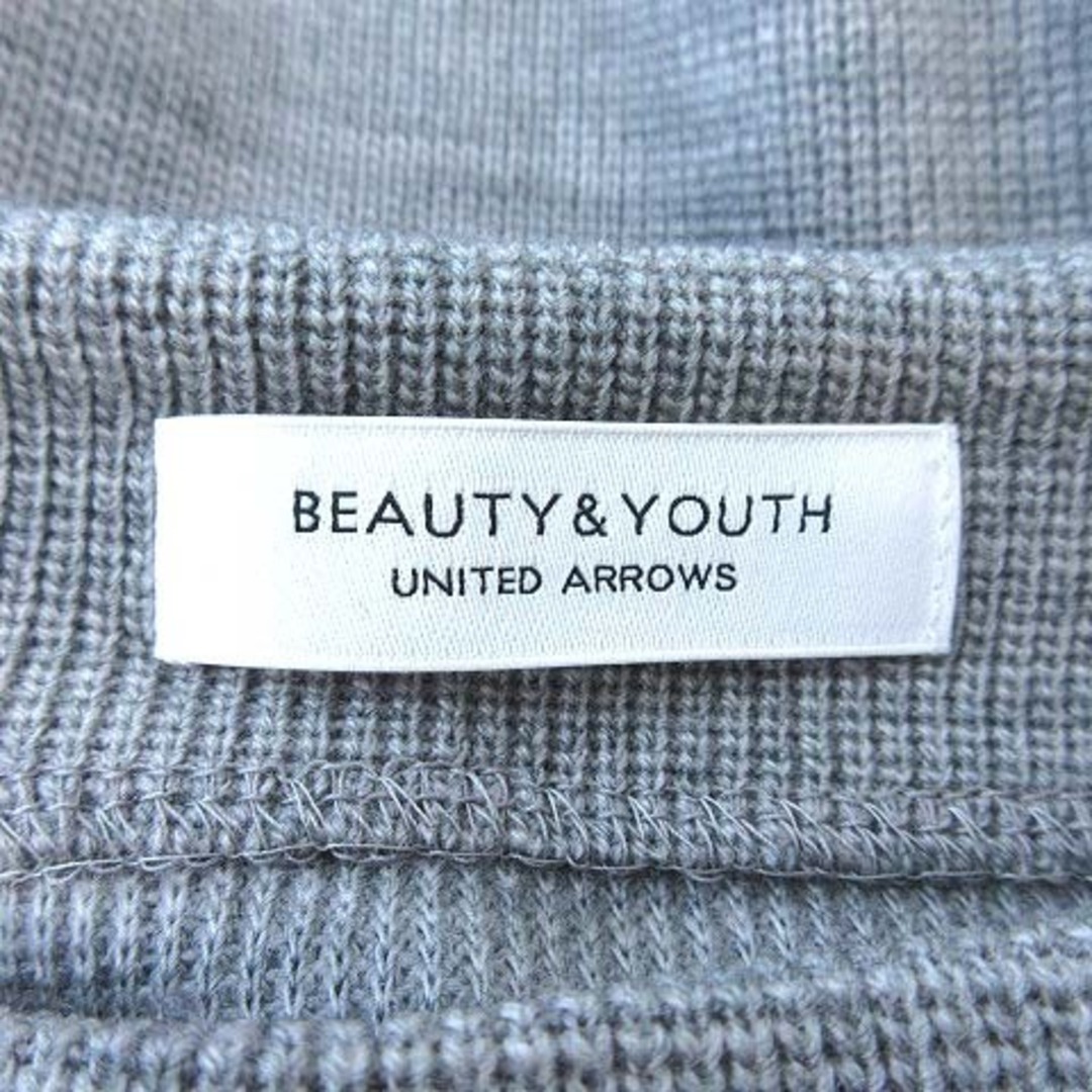 BEAUTY&YOUTH UNITED ARROWS(ビューティアンドユースユナイテッドアローズ)のB&Y ユナイテッドアローズ セーター 長袖 ボートネック グレー ■MO レディースのトップス(ニット/セーター)の商品写真