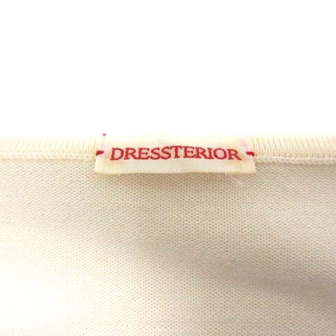 DRESSTERIOR(ドレステリア)のDRESSTERIOR ニット カットソー Vネック ウール 38 アイボリー レディースのトップス(ニット/セーター)の商品写真