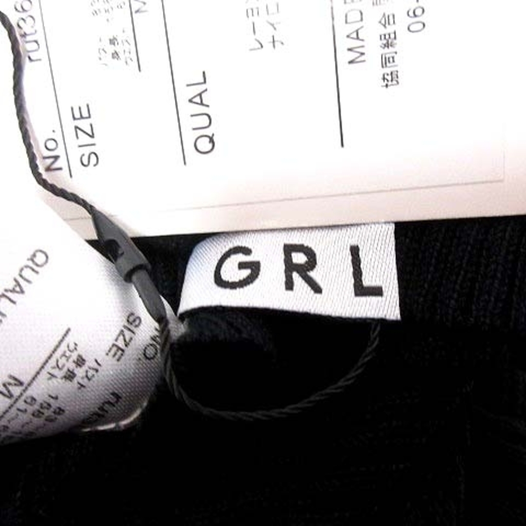 GRL(グレイル)のグレイル GRL ニット カットソー タートルネック 長袖 M 黒 ブラック レディースのトップス(ニット/セーター)の商品写真