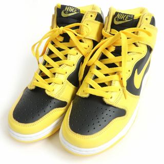 ナイキ(NIKE)の未使用□99年製 ナイキ 初期復刻 VTG 630335-071 DUNK HIGH LE レザー ハイカットスニーカー アイオワ大学カラー US9 デッドストック(スニーカー)