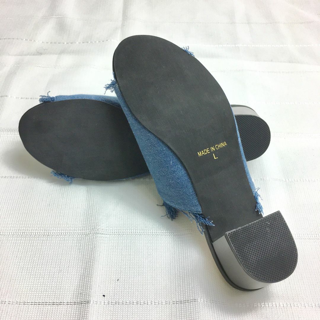 eblouna デニム サンダル L 23.5cm～24.0cm 4804451 レディースの靴/シューズ(サンダル)の商品写真