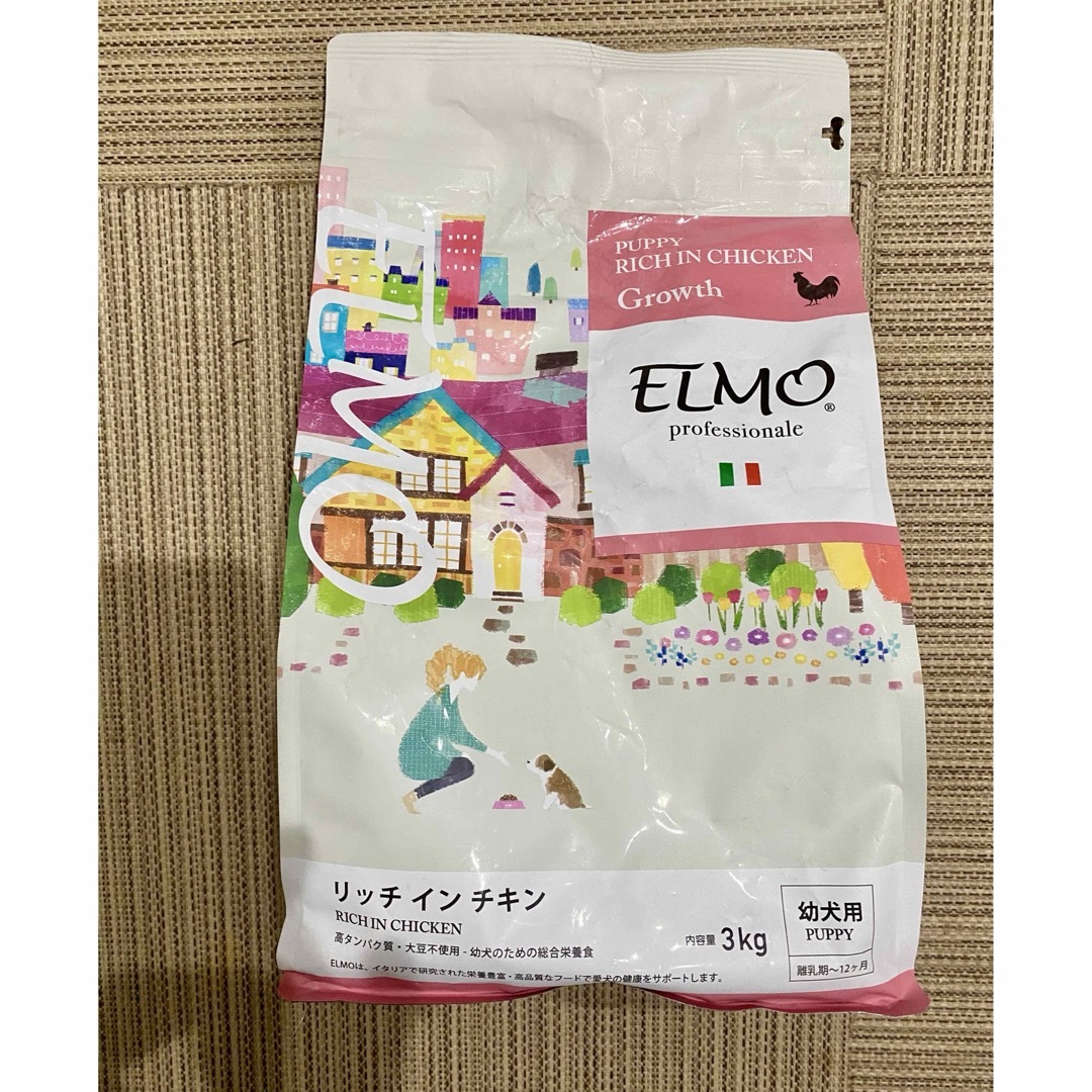 ELMO エルモ リッチインチキン 3kg 幼犬用 開封済み約1.5kg その他のペット用品(ペットフード)の商品写真