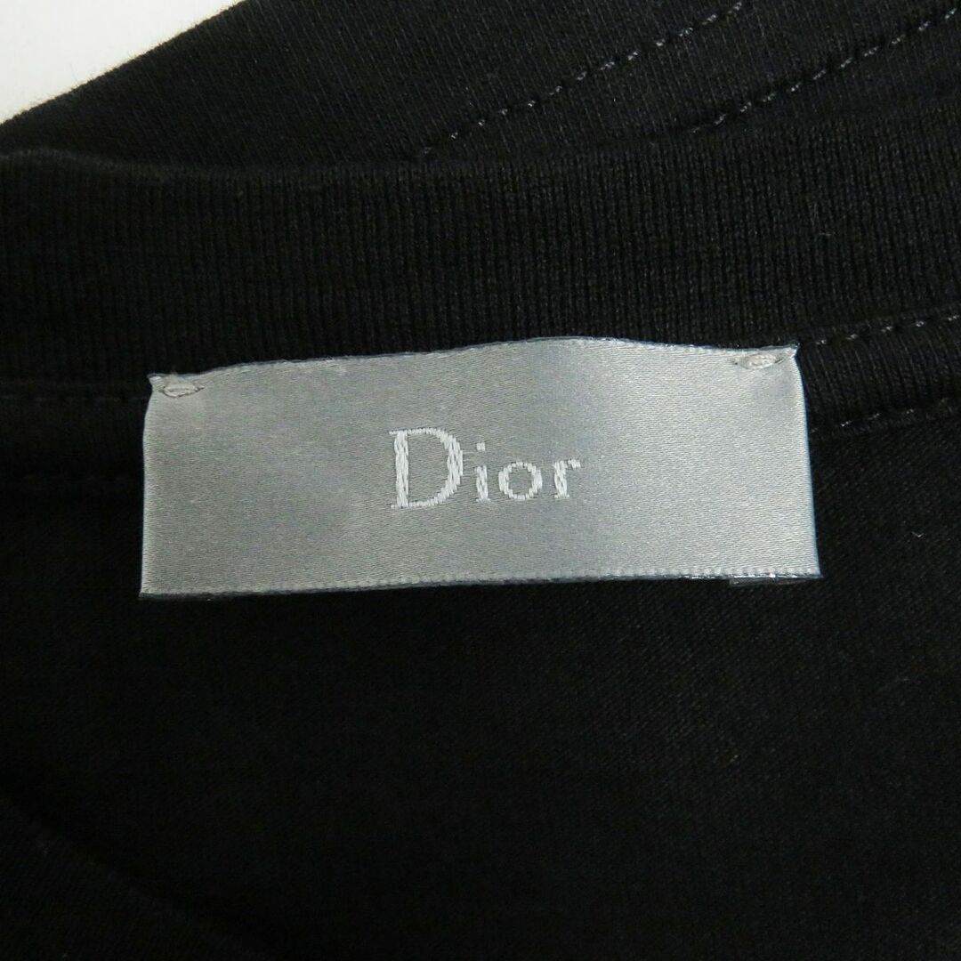 DIOR HOMME(ディオールオム)の美品□Dior HOMME/ディオールオム 733J603P3312 ロゴプリント エンブロイダリー コットン100％ 半袖Tシャツ ブラック XS イタリア製 正規品 メンズのトップス(Tシャツ/カットソー(半袖/袖なし))の商品写真