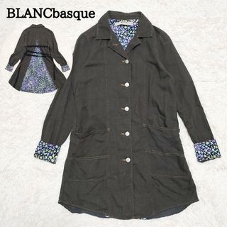 ブランバスク(blanc basque)のBLANCbasque　ブランバスク　シャツジャケット　ベルト　小花柄　38(シャツ/ブラウス(長袖/七分))