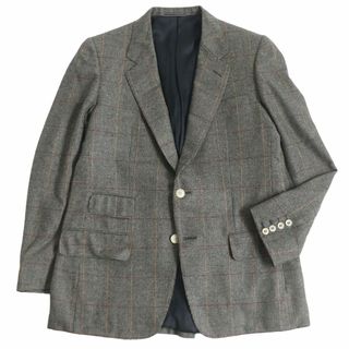 ダンヒル(Dunhill)の極美品□dunhill/ダンヒル チェック柄 カシミヤ×ウール シングル ツイードジャケット/テーラードジャケット 緑系マルチカラー 48 伊製(テーラードジャケット)