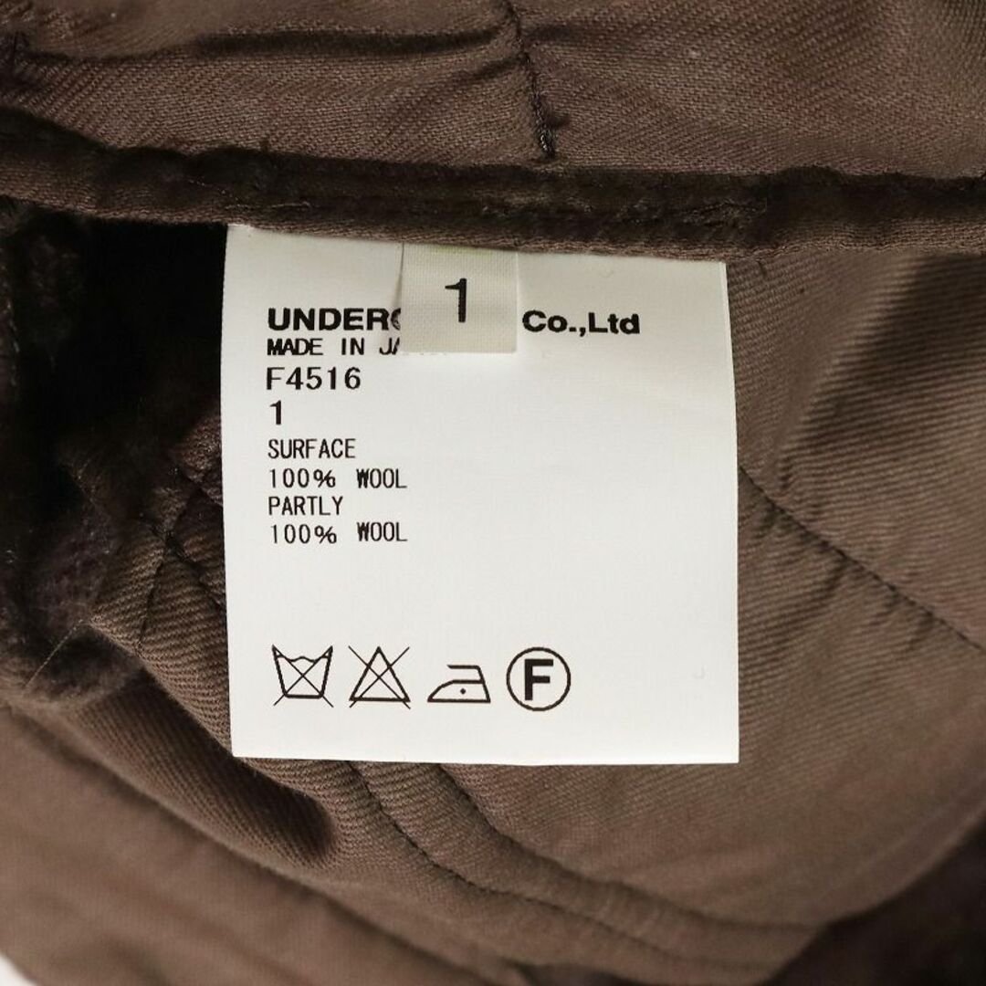 UNDERCOVER(アンダーカバー)のアンダーカバー ウールジョガーパンツ F4516 リブパンツ ブラウン1 M相当 メンズのパンツ(その他)の商品写真