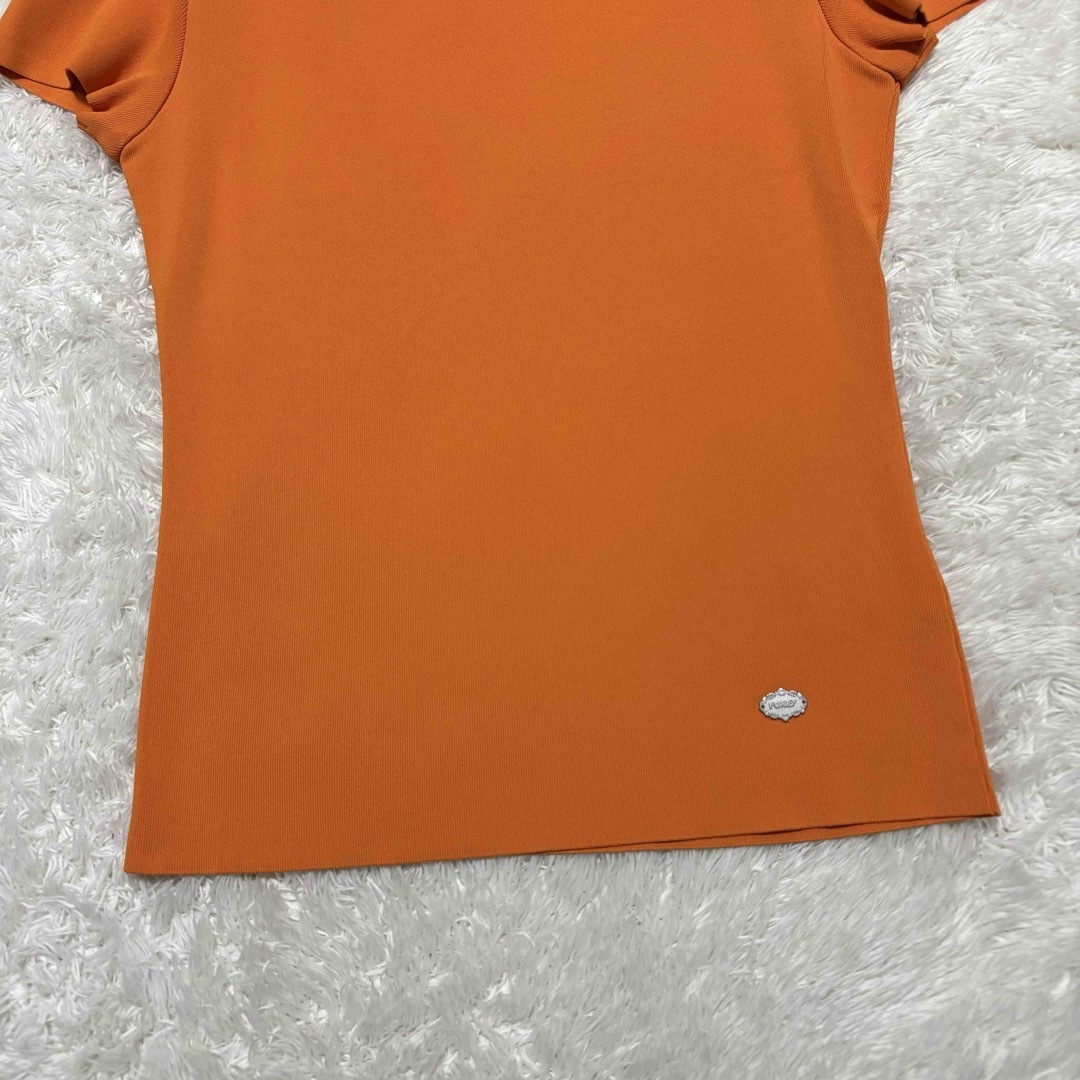 FOXEY(フォクシー)のフォクシー　半袖ニット　Jelly Bean Sweater  ロゴプレート レディースのトップス(ニット/セーター)の商品写真