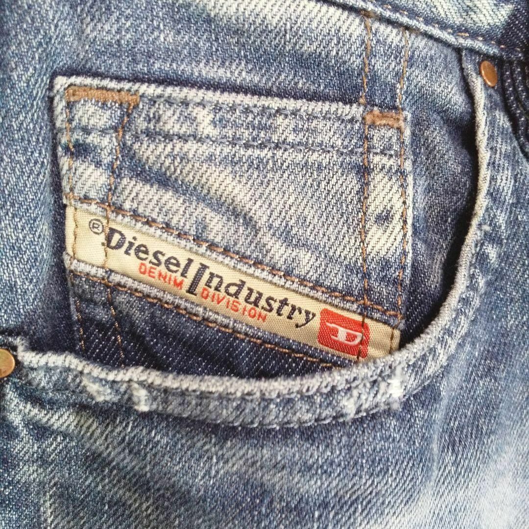 DIESEL(ディーゼル)のDIESEL◎ダメージデニム Gパン(24)ハイウエスト ボーイフレンド お洒落 レディースのパンツ(デニム/ジーンズ)の商品写真