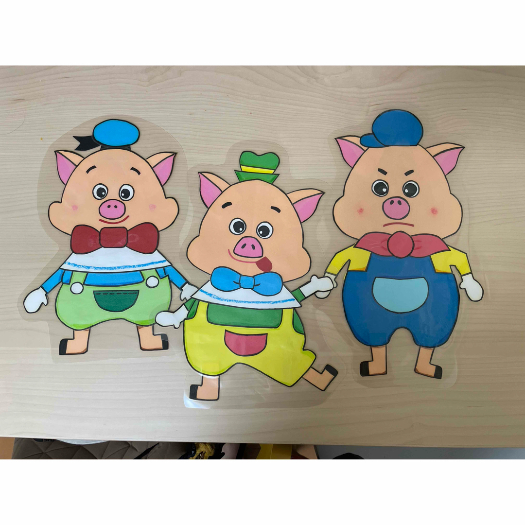 こぶた壁面 ハンドメイドのハンドメイド その他(その他)の商品写真