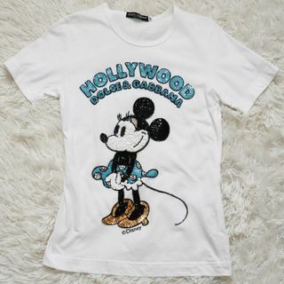 ドルチェアンドガッバーナ(DOLCE&GABBANA)のDOLCE&GABBANA ミニーマウス スパンコールTシャツ ディズニー(Tシャツ(半袖/袖なし))