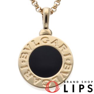 ブルガリ(BVLGARI)のブルガリ ブルガリブルガリ オニキスネックレス  350554(ヘッド(約cm):縦1.7×横1.0×奥行0.2 チェーン:約44cm) K18YG 仕上げ済 美品【中古】(ネックレス)