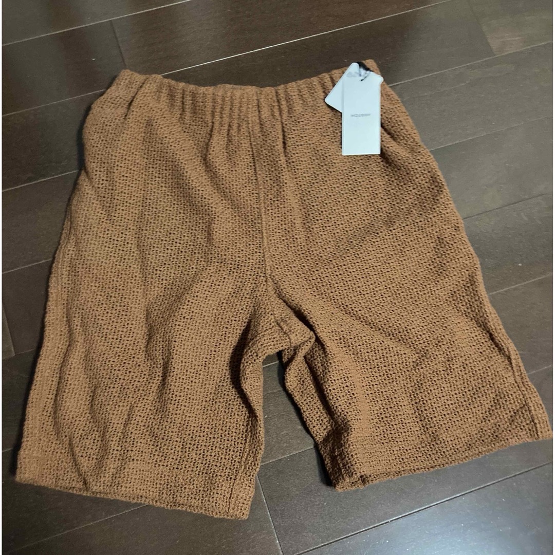 moussy(マウジー)のMOUSSY パンツ ハーフパンツ ズボン 茶色 ワッフル レディースのパンツ(ハーフパンツ)の商品写真