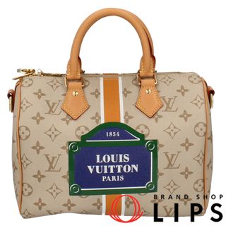 ルイヴィトン(LOUIS VUITTON)のルイ・ヴィトン スピーディバンドリエール25  M46749 モノパナム レディースボストンバッグ
 ベージュ 廃盤品【中古】(ボストンバッグ)