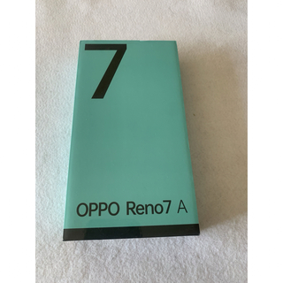 新品未開封　oppo reno7 A(スマートフォン本体)