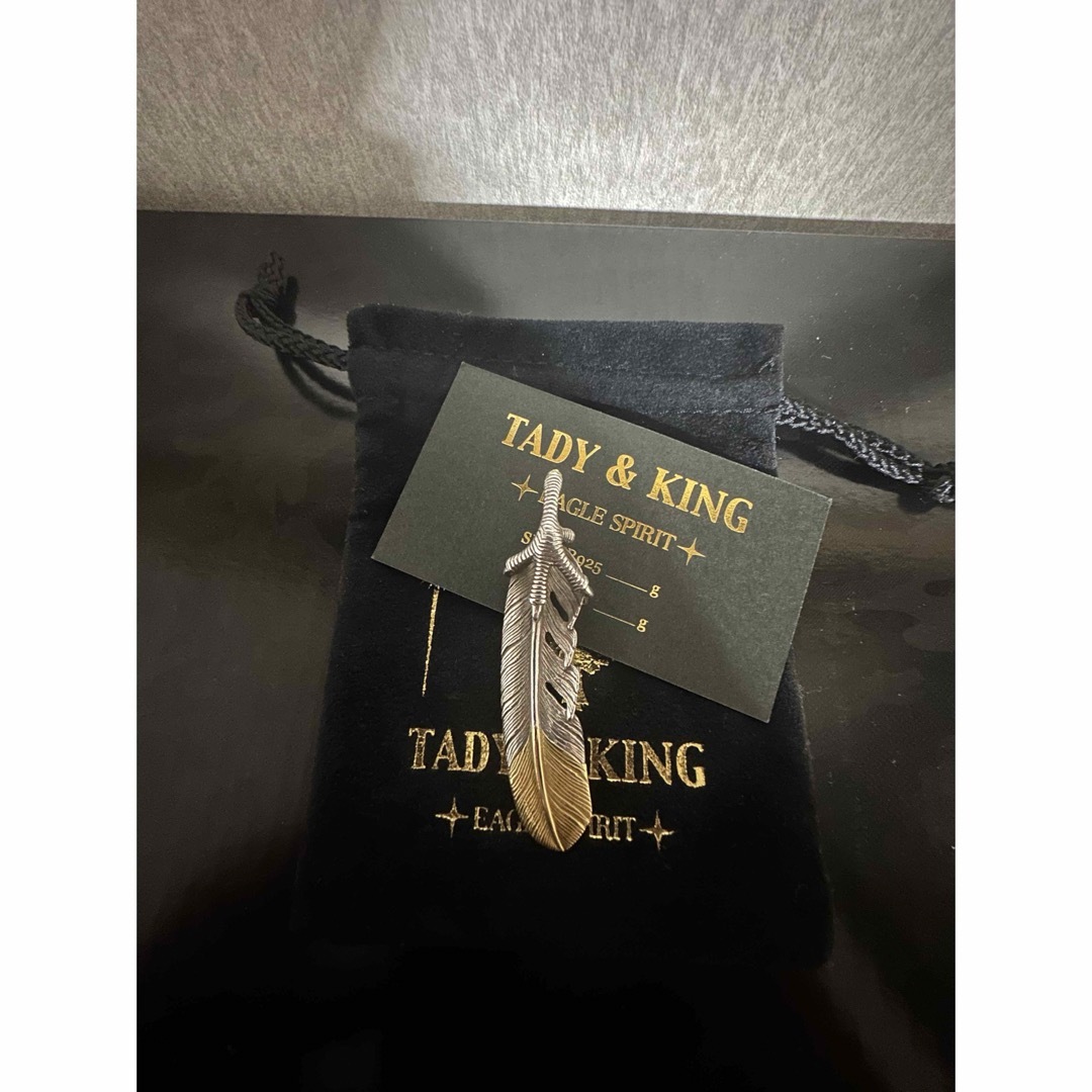 TADY&KING(タディアンドキング)のTADY&KING 爪SVフェザー剣先K18 Lサイズ メンズのアクセサリー(ネックレス)の商品写真