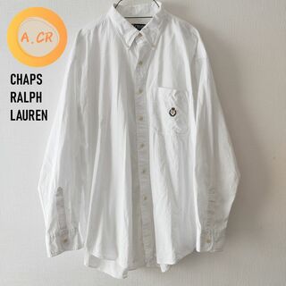 チャップス(CHAPS)の90年代　CHCAPS RALPH LAUREN　ワンポイント刺繍　XL(シャツ)