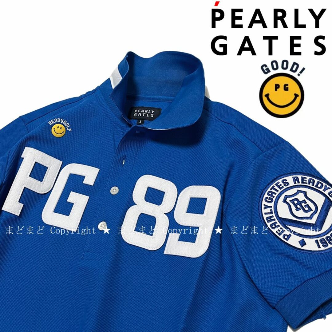 PEARLY GATES - パーリーゲイツ ニコちゃん PG スマイル 89 ロゴ PEARLY GATES - パーリーゲイツ ニコちゃん PG スマイル 89 ロゴ