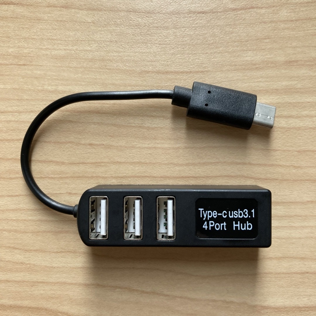Type-C × USB 3.1 (4ポート)ハブ スマホ/家電/カメラのPC/タブレット(PC周辺機器)の商品写真
