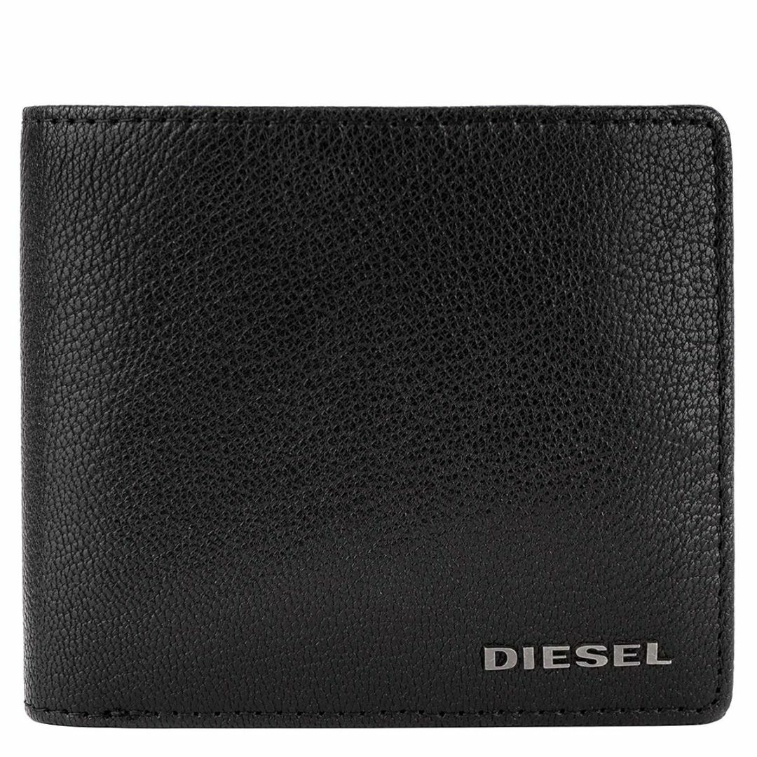 DIESEL(ディーゼル)の二つ折り財布 ディーゼル X03925 PR271 ブラック メンズのファッション小物(折り財布)の商品写真