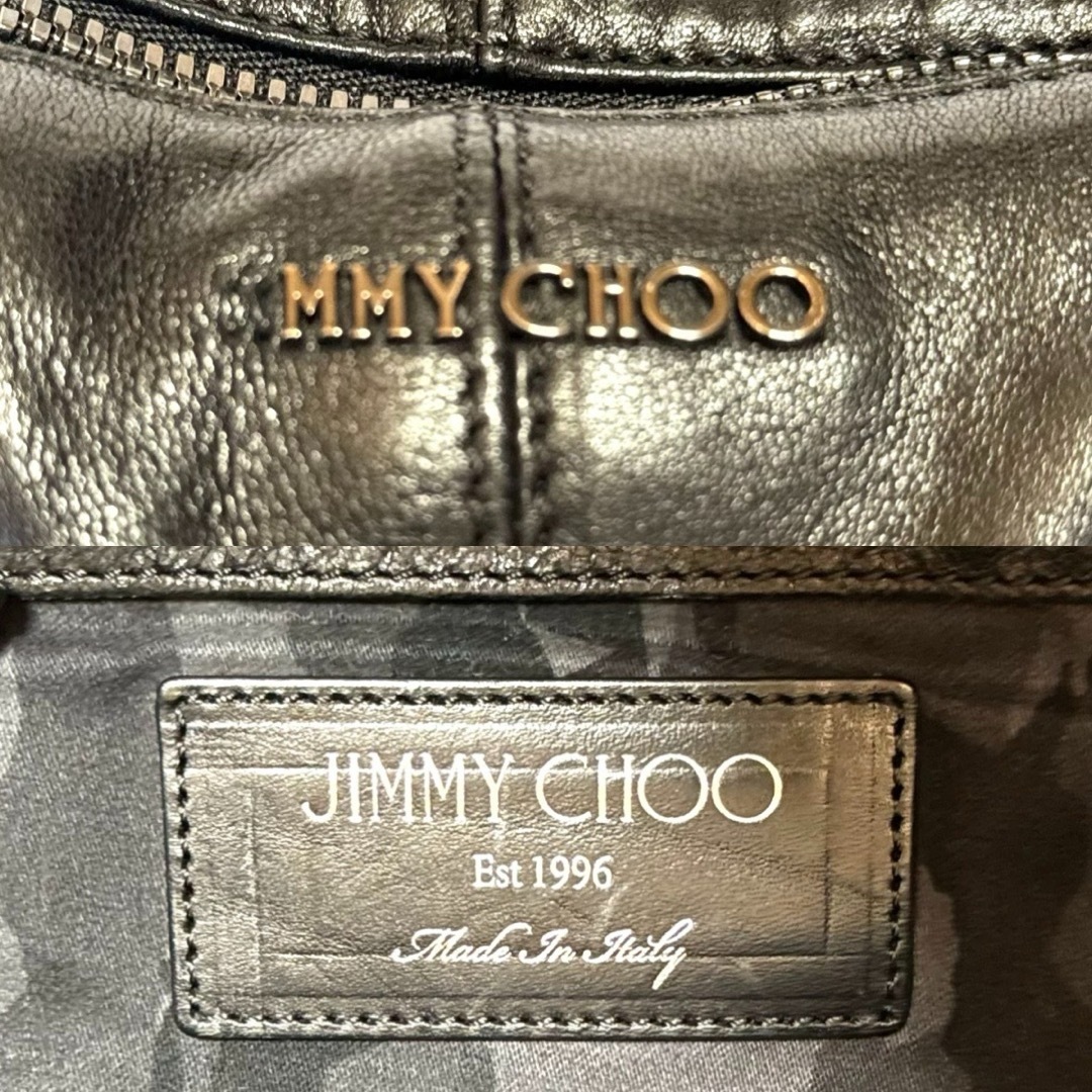 JIMMY CHOO(ジミーチュウ)のJIMMY CHOO CARRY BLACK レザー ビジネスバッグ定価約20万 メンズのバッグ(ビジネスバッグ)の商品写真