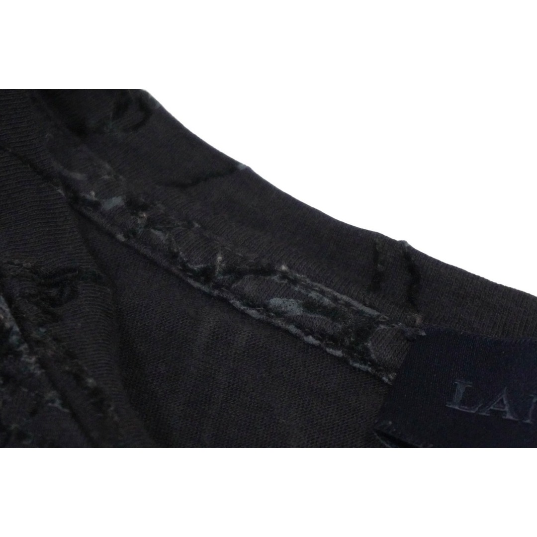 LANVIN(ランバン)のLANVIN ランバン 半袖Ｔシャツ 総柄プリント 靴柄 コットン グレー スリット入り M20TS4B008 良品 中古 60706 レディースのトップス(Tシャツ(半袖/袖なし))の商品写真