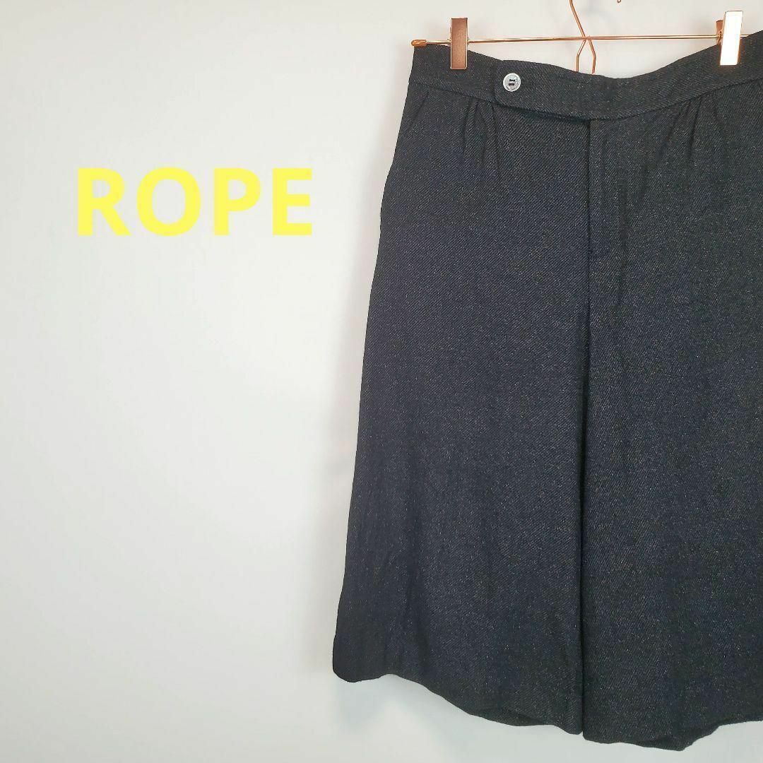 ROPE’(ロペ)のロペROPE黒色9サイズラメ入り生地キュロットパンツ その他のその他(その他)の商品写真