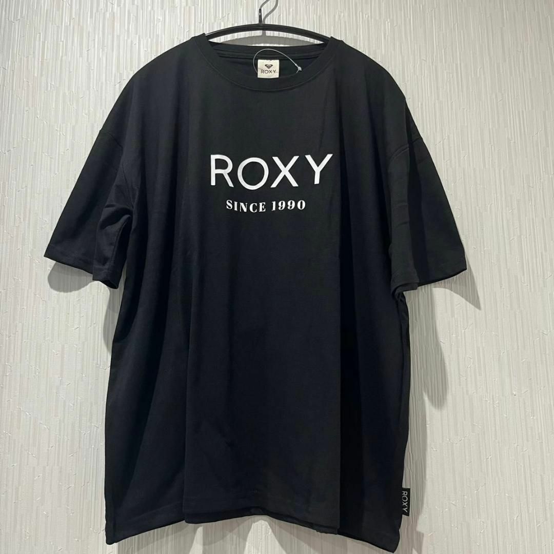 Roxy(ロキシー)の【ロキシー】レディース　Tシャツ　黒　XLサイズ レディースのトップス(Tシャツ(半袖/袖なし))の商品写真