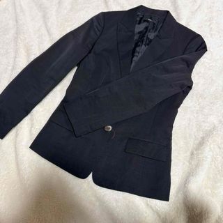 ヒューゴボス(HUGO BOSS)のHUGOBOSS テーラードジャケット 黒 ビジネス美品(テーラードジャケット)