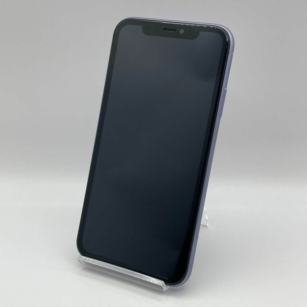 ◆電池新品 iPhone 11 パープル 64GB 本体 SIMフリー 完動品 スマホ/家電/カメラのスマートフォン/携帯電話(スマートフォン本体)の商品写真