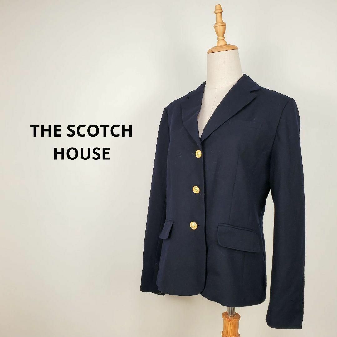 THE SCOTCH HOUSE(ザスコッチハウス)のTHE SCOTCH HOUSE濃紺色Lテーラードジャケット金ボタン その他のその他(その他)の商品写真