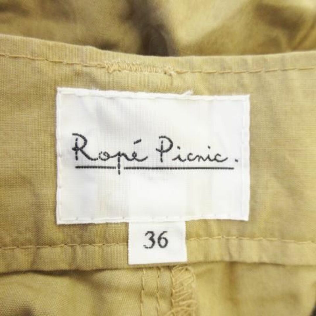 Rope' Picnic(ロペピクニック)のロペピクニック ストレートタックパンツ リボン 36 230727AO15A レディースのパンツ(カジュアルパンツ)の商品写真