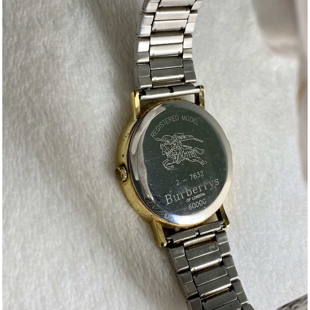 BURBERRY(バーバリー)のBURBERRYバーバリー QZ6000G青×シェル文字盤1NBG メンズ腕時計 メンズの時計(腕時計(アナログ))の商品写真