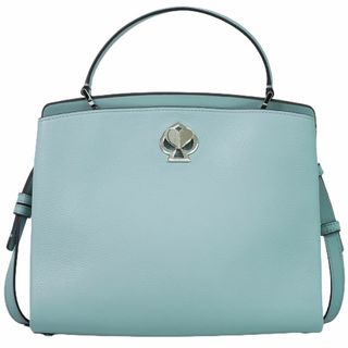 ケイトスペードニューヨーク(kate spade new york)の本物 ケイトスペード Kate Spade 2WAY ショルダーバッグ ハンドバッグ ポシェット レザー ライトブルー バッグ 中古(ショルダーバッグ)