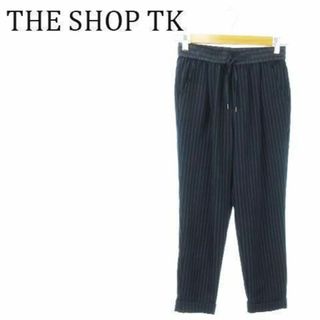 ザショップティーケー(THE SHOP TK)のザショップティーケー イージーテーパードパンツ S 紺 230728AO18A(カジュアルパンツ)