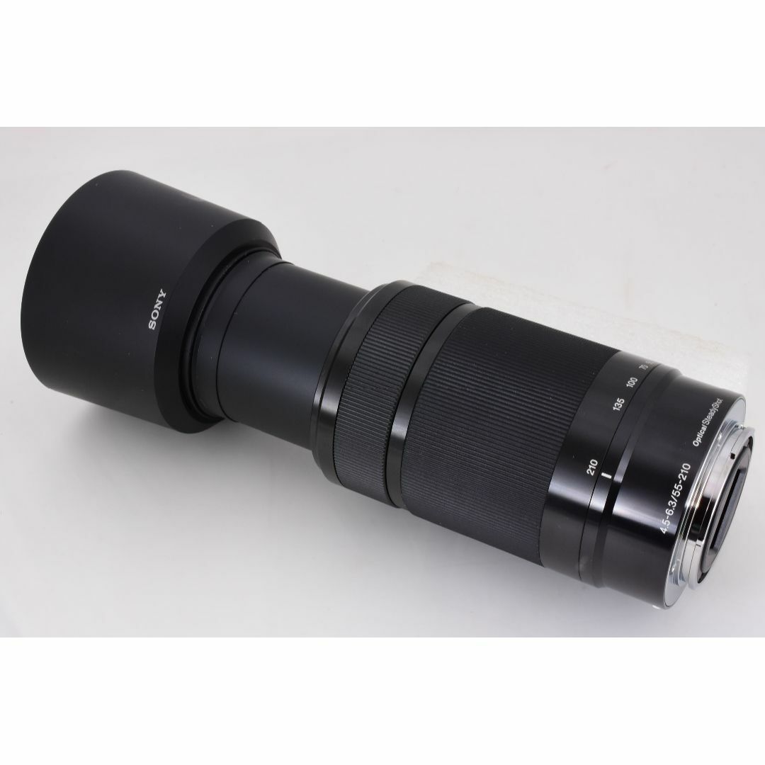 SONY(ソニー)の【望遠】SONY ソニー E 55-210mm SEL55210 付属品多数 黒 スマホ/家電/カメラのカメラ(レンズ(ズーム))の商品写真