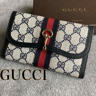 グッチ(Gucci)の【即購入OK】グッチ GG シェリーライン 三つ折り財布 ホースビット(財布)