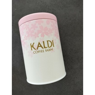 カルディ(KALDI)のKALDI キャニスター缶 桜(容器)