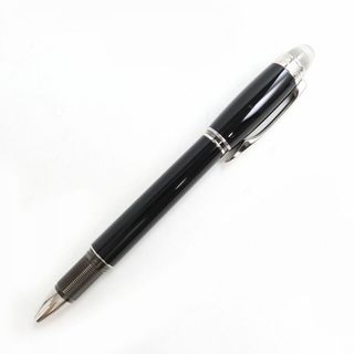 モンブラン(MONTBLANC)の美品△ドイツ製 MONTBLANC モンブラン スターウォーカー pix ホワイトスター キャップ式 ボールペン ブラック×シルバー メンズ ビジネス◎(ペン/マーカー)