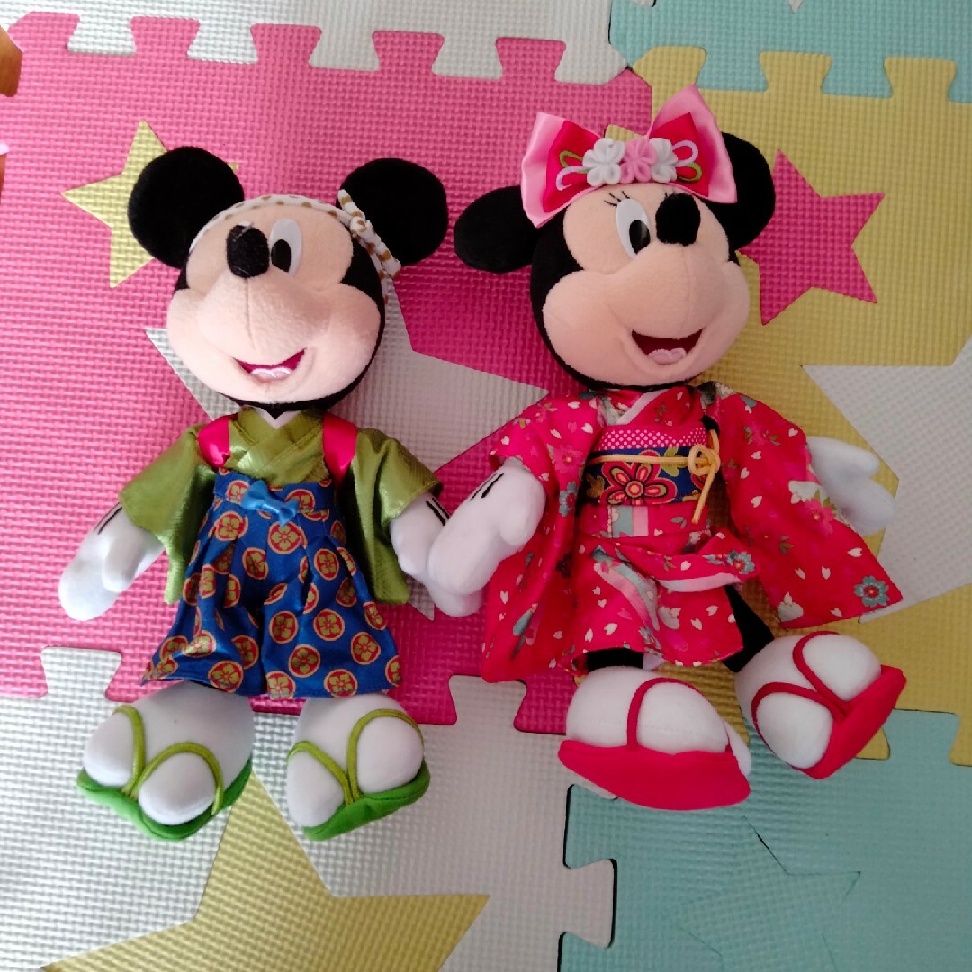 Disney - ディズニー ミッキー ミニー お正月 ぬいぐるみ 2013の Disney - ディズニー ミッキー ミニー お正月 ぬいぐるみ 2013の