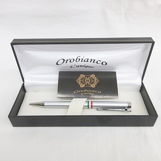 Orobianco - オロビアンコ OROBIANCO ボールペン 筆記用具 文房具 回転式 シルバー