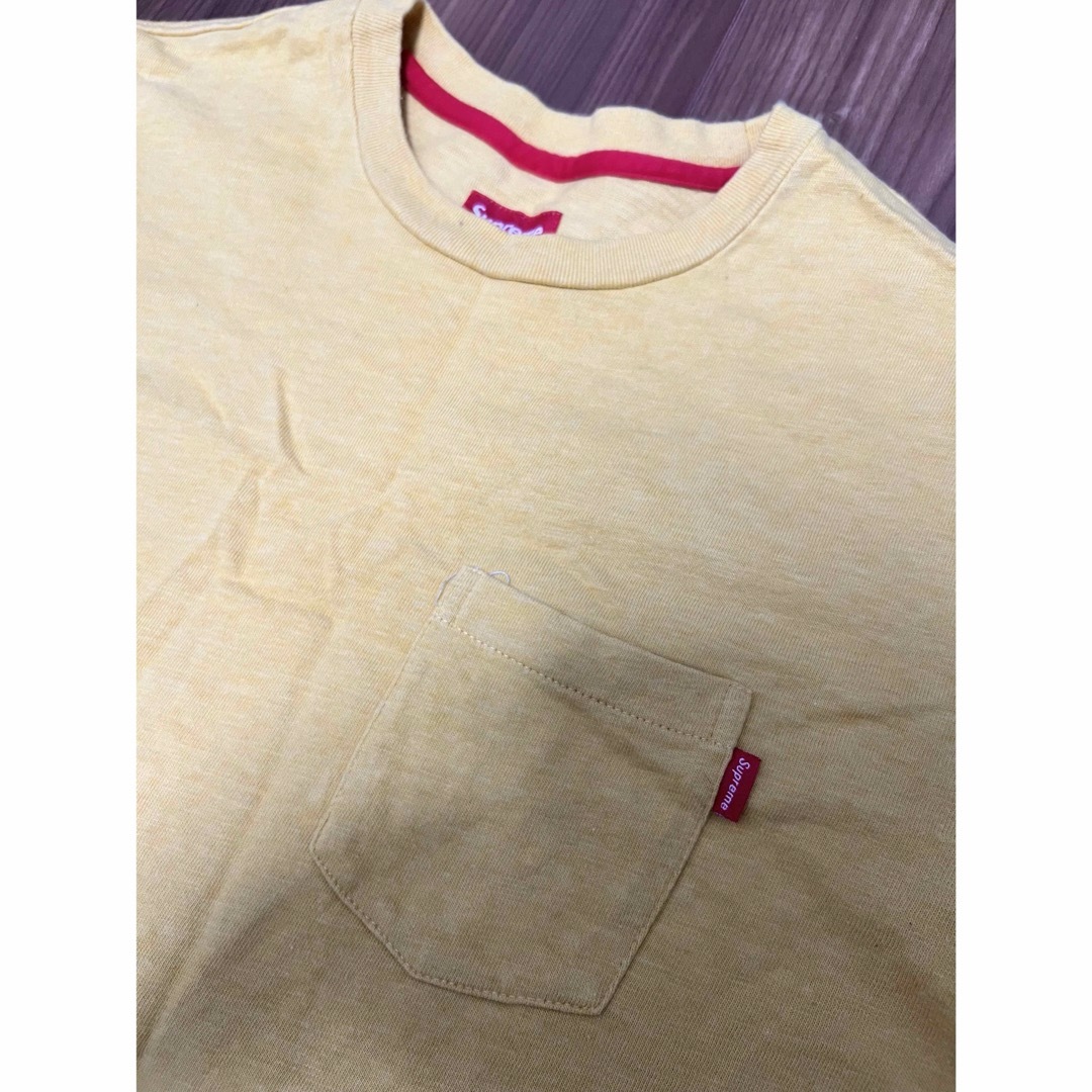 Supreme(シュプリーム)のsupreme ポケット　Tシャツ　無地　黄色　シュプリーム メンズのトップス(Tシャツ/カットソー(半袖/袖なし))の商品写真